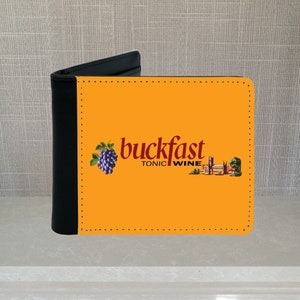 Cartera de piel sintética Buckfast (vino tónico, monjes benedictinos)
