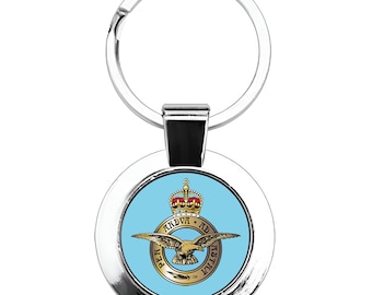 RAF Metal Keyring with Giftbox - Available in both Kings & Queens Crown Variants