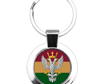 Llavero metálico del Regimiento Merciano con caja de regalo