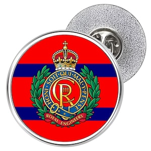 Royal Engineers Metal Lapel Pin Badge 25mm - Available in both King&#39;s & Queen&#39;s Crown variants