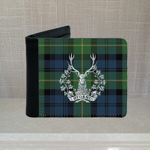 Cartera de piel sintética de los Highlanders de Gordon