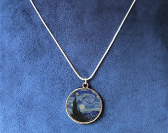 The Starry Night ladies necklace (Van Gogh, Art)