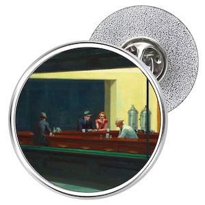 Nighthawks Metal Lapel Pin Badge 25mm (Art, Painting, Edward Hooper)