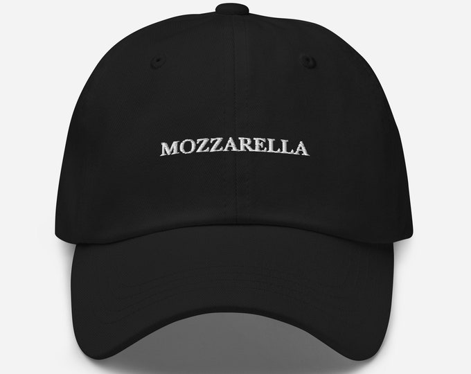 Mozzarella Dad hat | Cheese hat | Embroidered hat | Funny dad hat