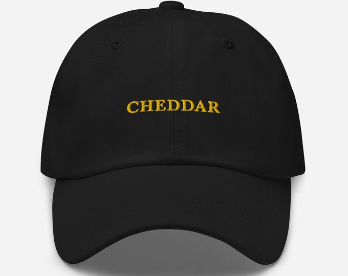 Cheddar Cheese Dad hat | Foodie hat | Embroidered hat | Funny dad hat
