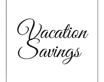 A4 Binder Vacation Savings Challenge/Tracker