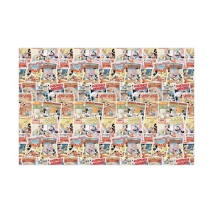Vintage Disney Stamp Gift Wrapping Paper