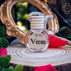 Verso Car Diffuser | Expedition 33 Inspired Car Air Freshener | Cardamom, Violet, Cucumber, & Painted Smoke