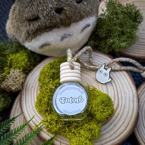 Totoro Car Diffuser | Anime Inspired Car Air Freshener | Dew Bergamot Lily Scent | Geeky Car Accessory | Fandom Gift