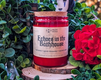 Echoes in the Bathhouse Candle | Spirited Away Inspired Soy Candle | Citrus Mint Tonka | Studio Ghibli