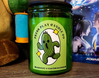 Final Fantasy | Video Game Themed Handmade Soy Candle | Cactuar | 1000 Needles