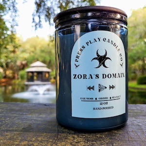 Zora’s Domain Candle | LoZ Inspired Soy Candle | Oakmoss, Orchid & Sea Salt | Fantasy Gamer Home Fragrance | Fantasy Gamer Home Fragrance
