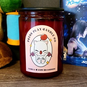 Final Fantasy Moogle Candle: Vanilla Cashmere Scented Soy Wax