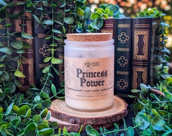 Princess Power | Mario Kart Inspired | Peaches and Cream Scented Candle | Princess Peach