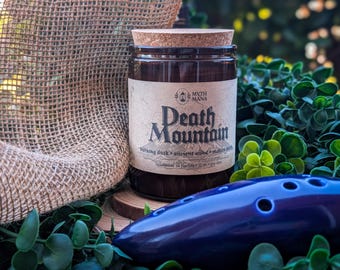Death Mountain Candle | Legend of Zelda Inspired Soy Candle | Woodsmoke, Cedar & Sandalwood
