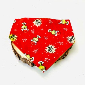 Merry Grinchmas Dog Bandana/ Holiday Fun Gift/ Animal Lover Present/Christmas Bandanas