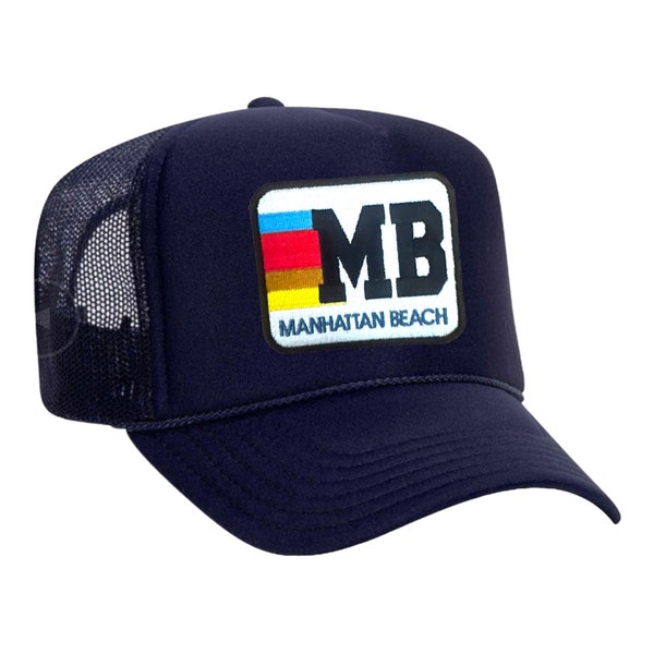 Manhattan  Beach  Trucker Hat with Embroidered Patch - South Bay California