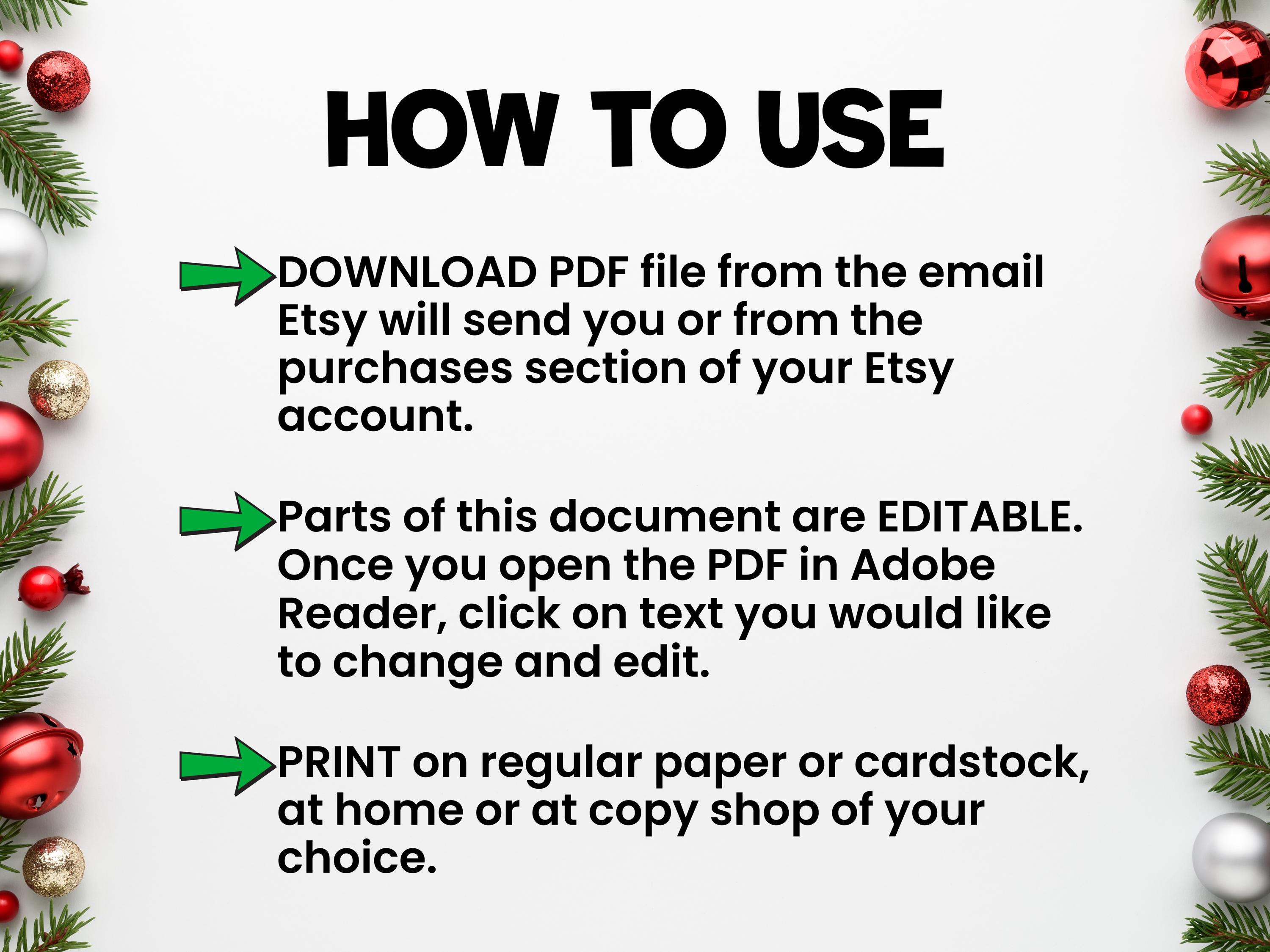 Editable Elf Sick Note: Reindeer Flu, Ankle Sprain (printable PDF) - Etsy