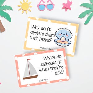 Summer Jokes Lunchbox Notes for Kids, Lunch Box Jokes, Kids Lunch Notes Printable image 1