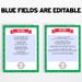 Elf Was Touched Note: Editable Elf Letter (PDF) - Etsy