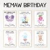 Grammy Birthday Gifts, Handprint Birthday Card Printable, Happy ...