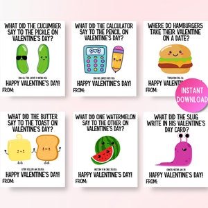 Joke Valentines Day Cards Printable, Kids Valentines Day Jokes Cards, Funny Valentines Cards, Valentine's Day Printable Tags