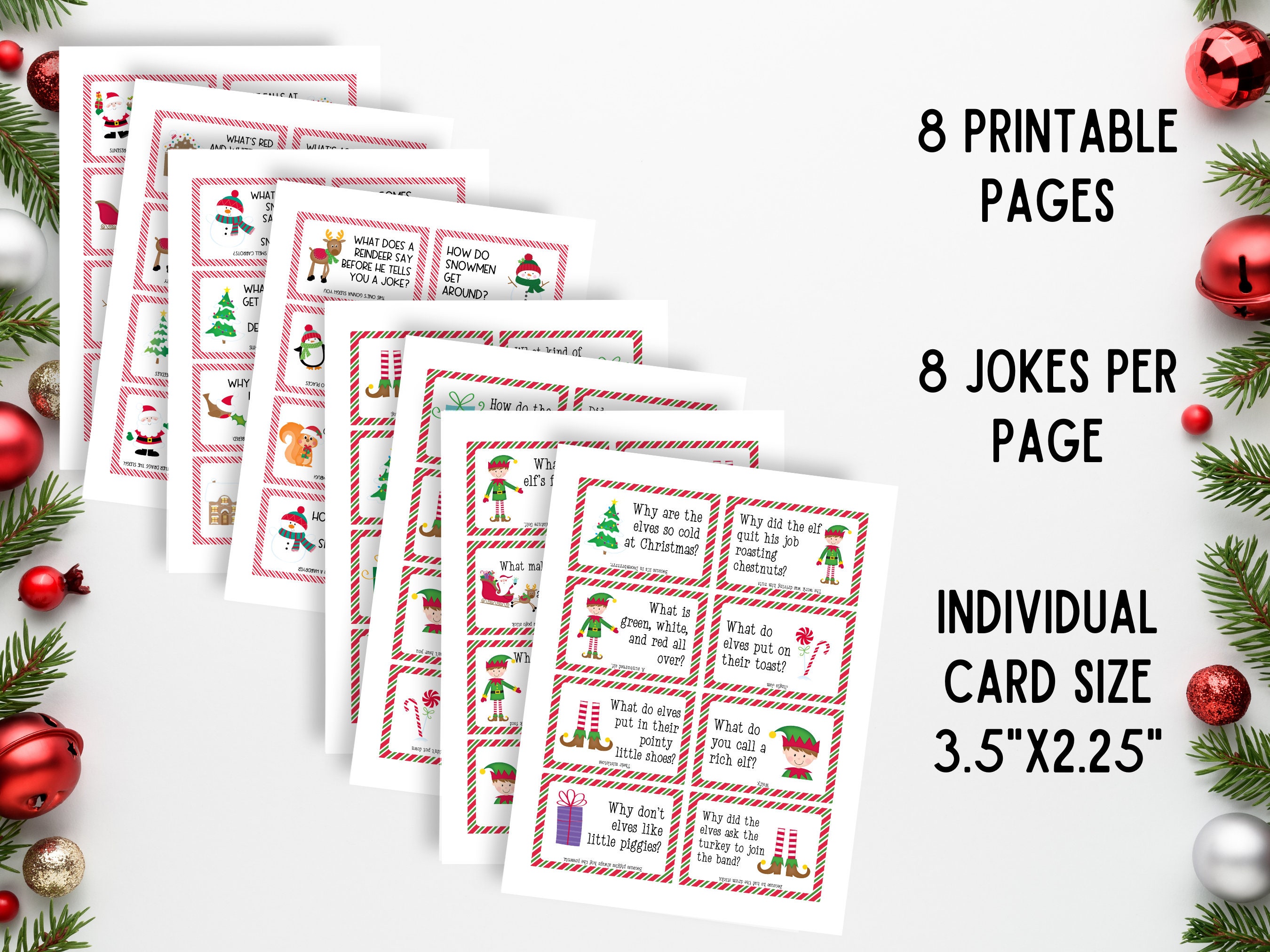 Christmas Joke Cards, Christmas Cracker Jokes, Elf Jokes, Advent ...