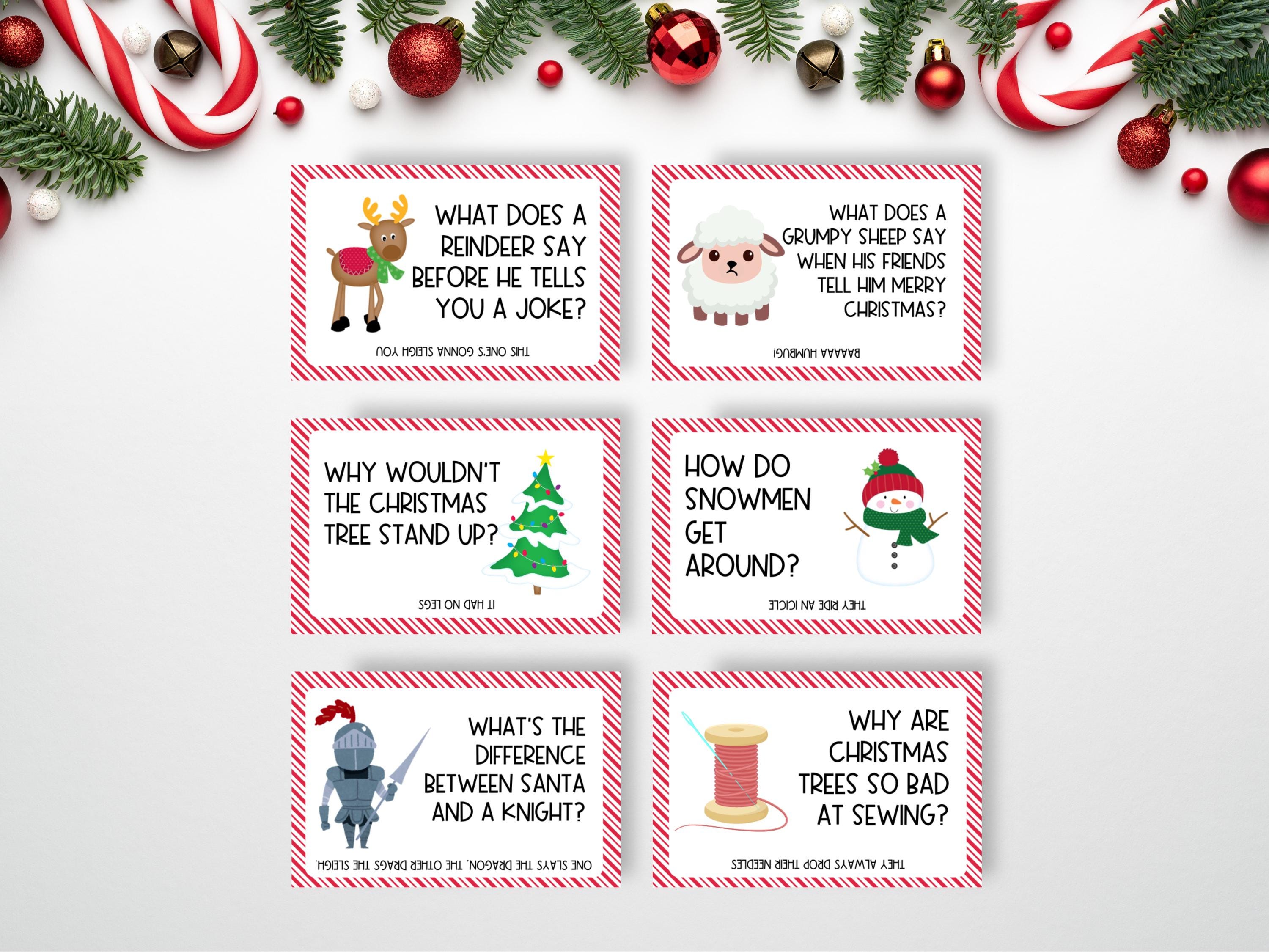 buy 32 christmas jokes for kids: printable lunchbox notes (pdf