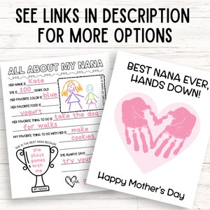 All About Mimi, All About My Mimi Printable, Grandma Questionnaire ...