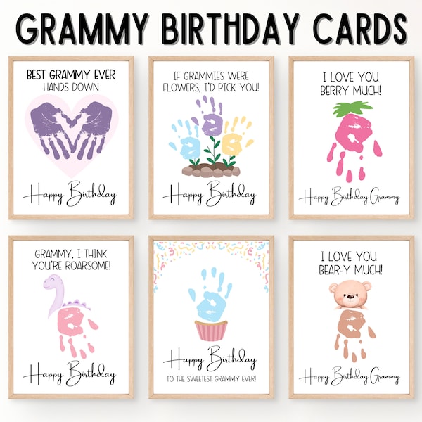 Printable Grammy Birthday Card - Etsy