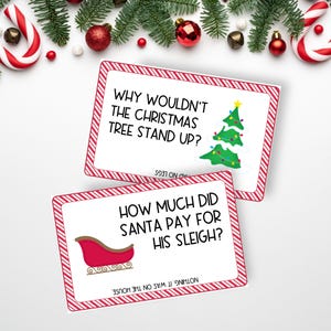 Christmas Cracker Jokes for Kids, Printable Lunchbox Notes, Advent Calendar Jokes