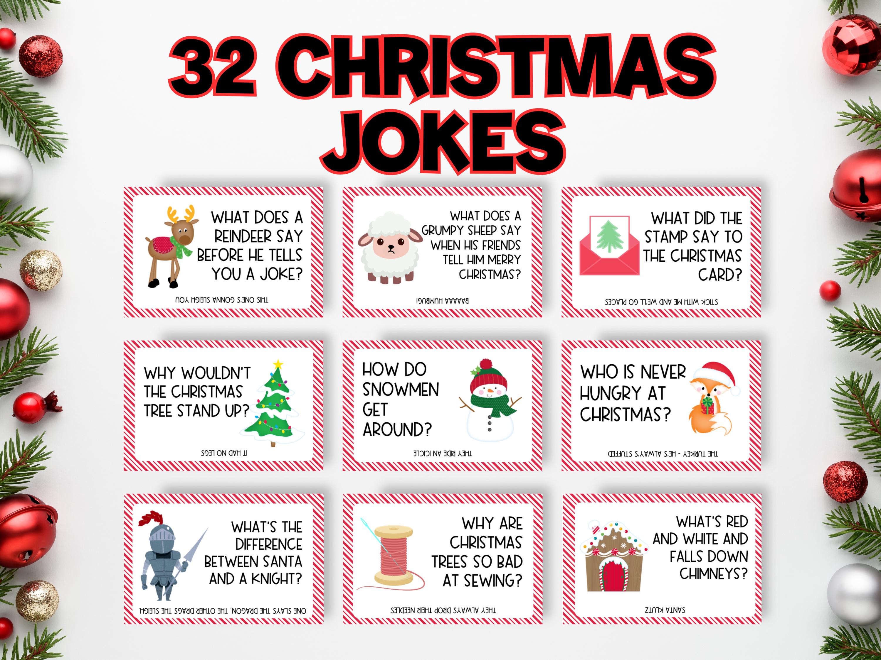 Christmas Jokes for Kids: Printable Lunchbox Notes (PDF)