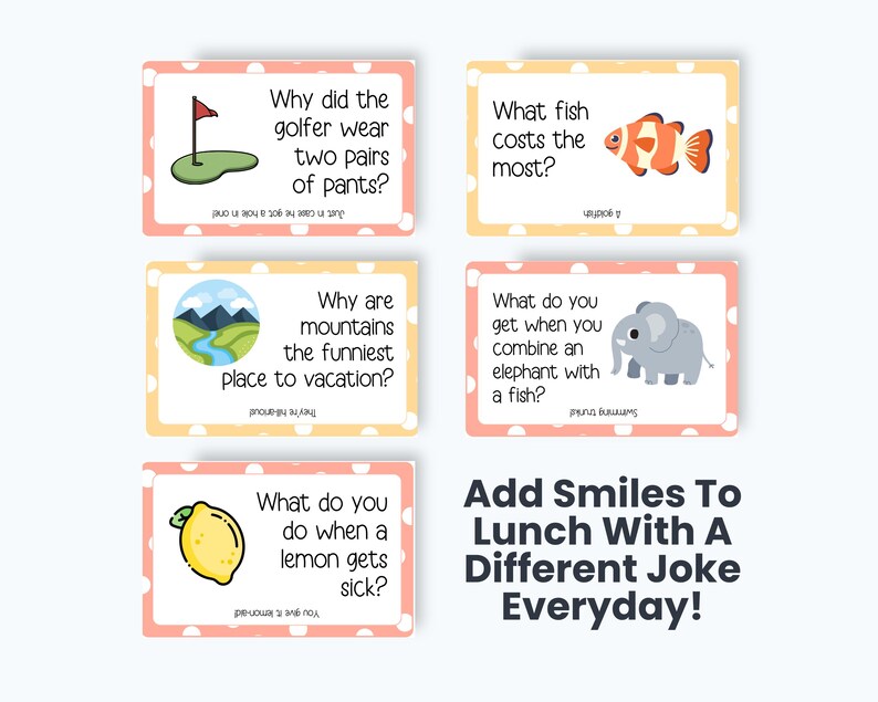Summer Jokes Lunchbox Notes for Kids, Lunch Box Jokes, Kids Lunch Notes Printable image 4