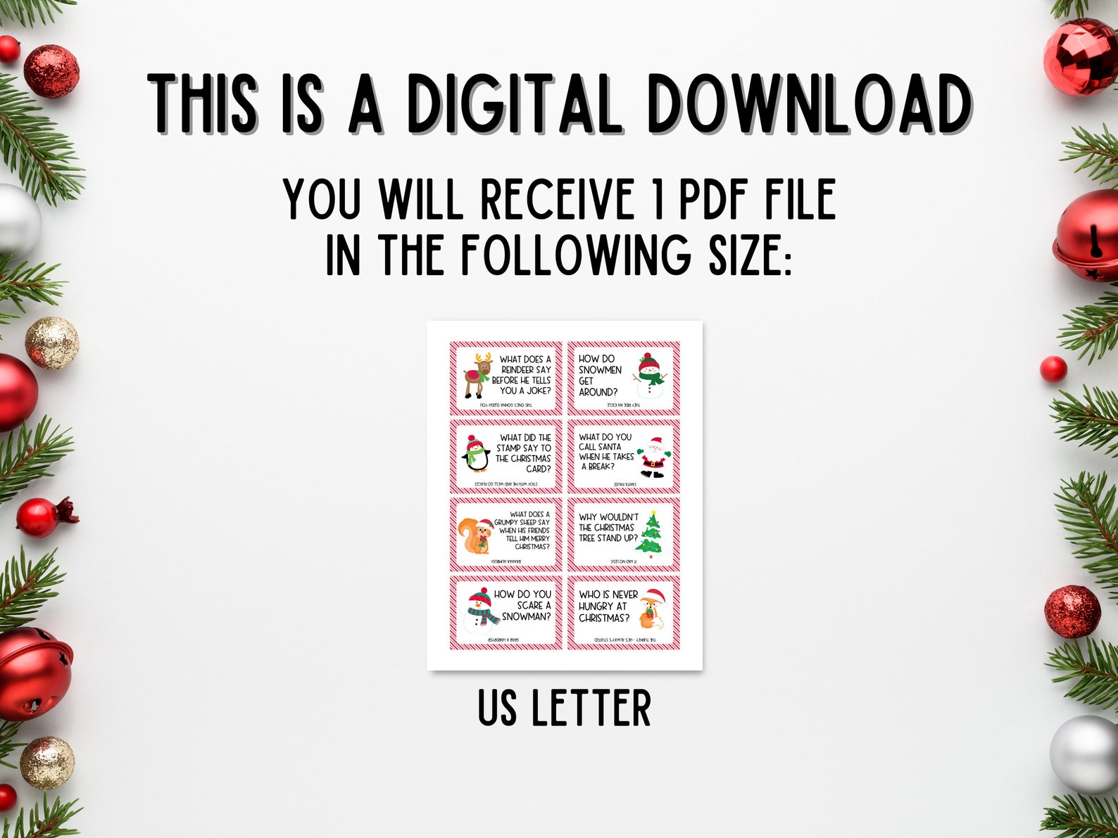 Christmas Jokes for Kids, Printable Lunchbox Jokes, Advent Calendar