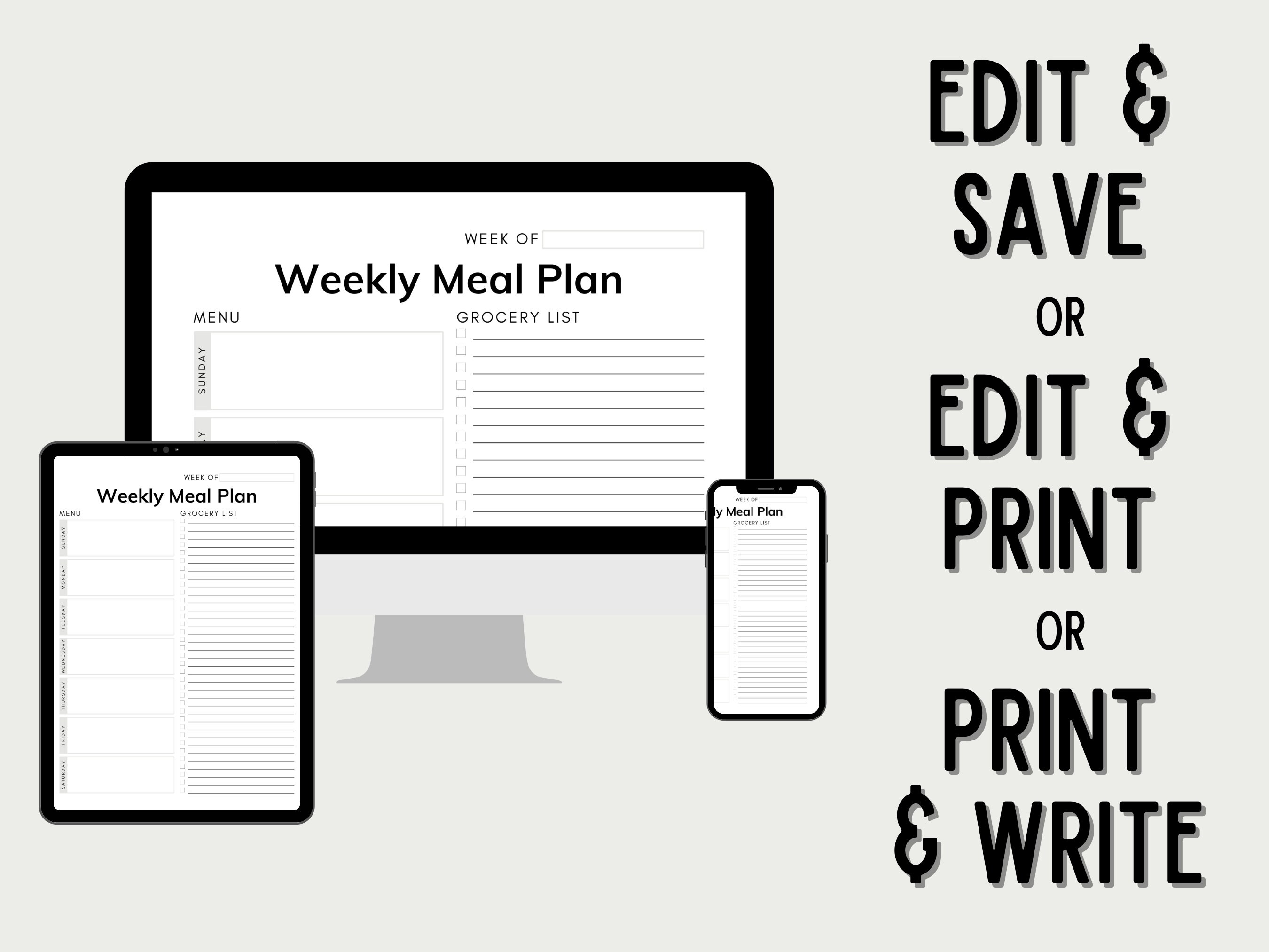 editable-grocery-list-and-meal-planner-weekly-meal-plan-etsy-france