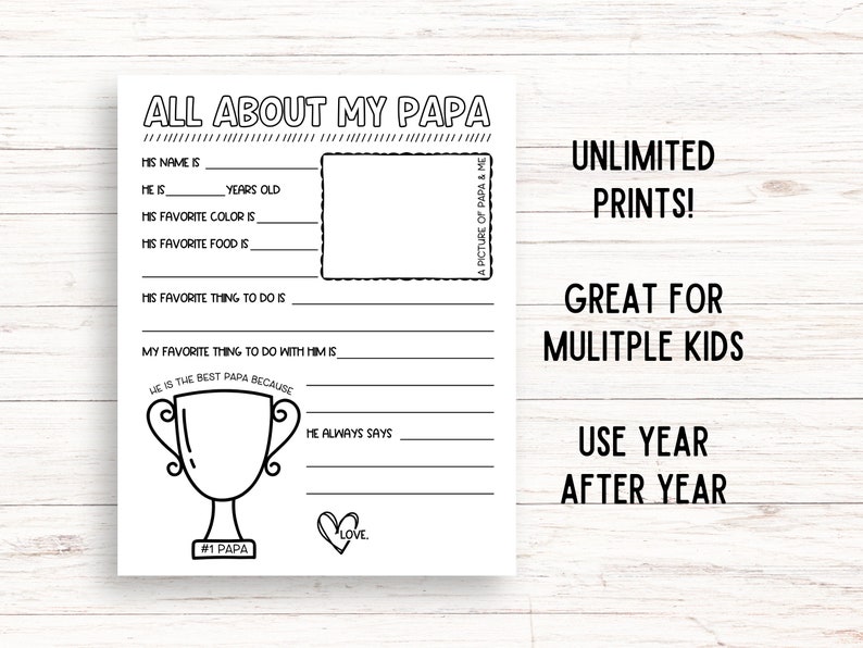 All About My Papa Printable Fathers - Il 794xN.6013128511 31d5 