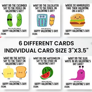 Joke Valentines Day Cards Printable, Kids Valentines Day Jokes Cards, Funny Valentines Cards, Valentine's Day Printable Tags immagine 2