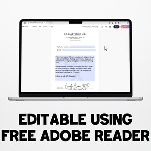 Editable Elf Sick Note: Reindeer Flu, Ankle Sprain (printable PDF) - Etsy