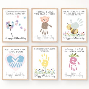 Mommy Handprint Mothers Day Gift, Mommy Gifts for Mothers Day, Mothers Day Handprint Mommy, Gifts from Kids, Printable Mothers Day Card
