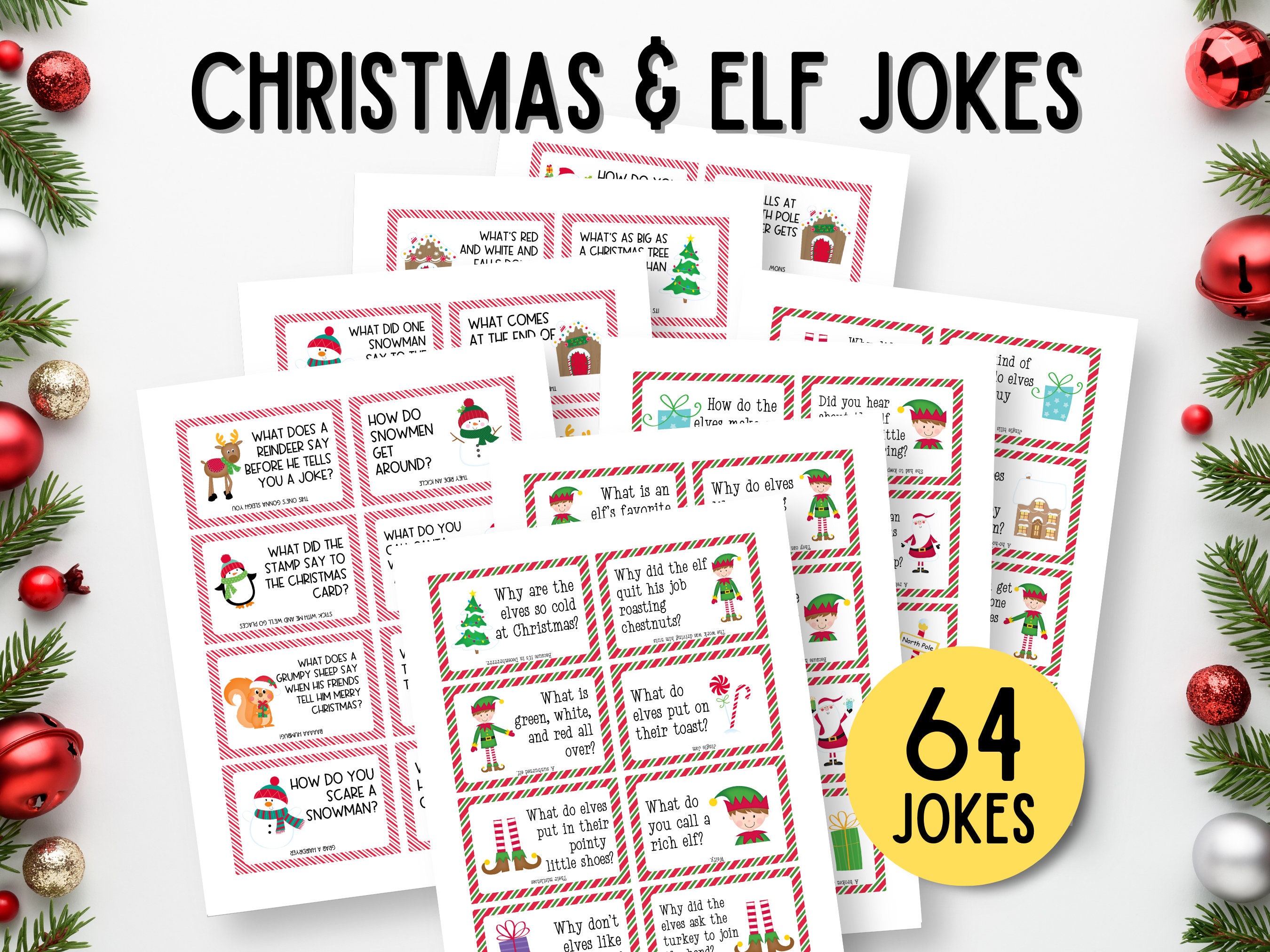 Christmas Joke Cards, Christmas Cracker Jokes, Elf Jokes, Advent ...
