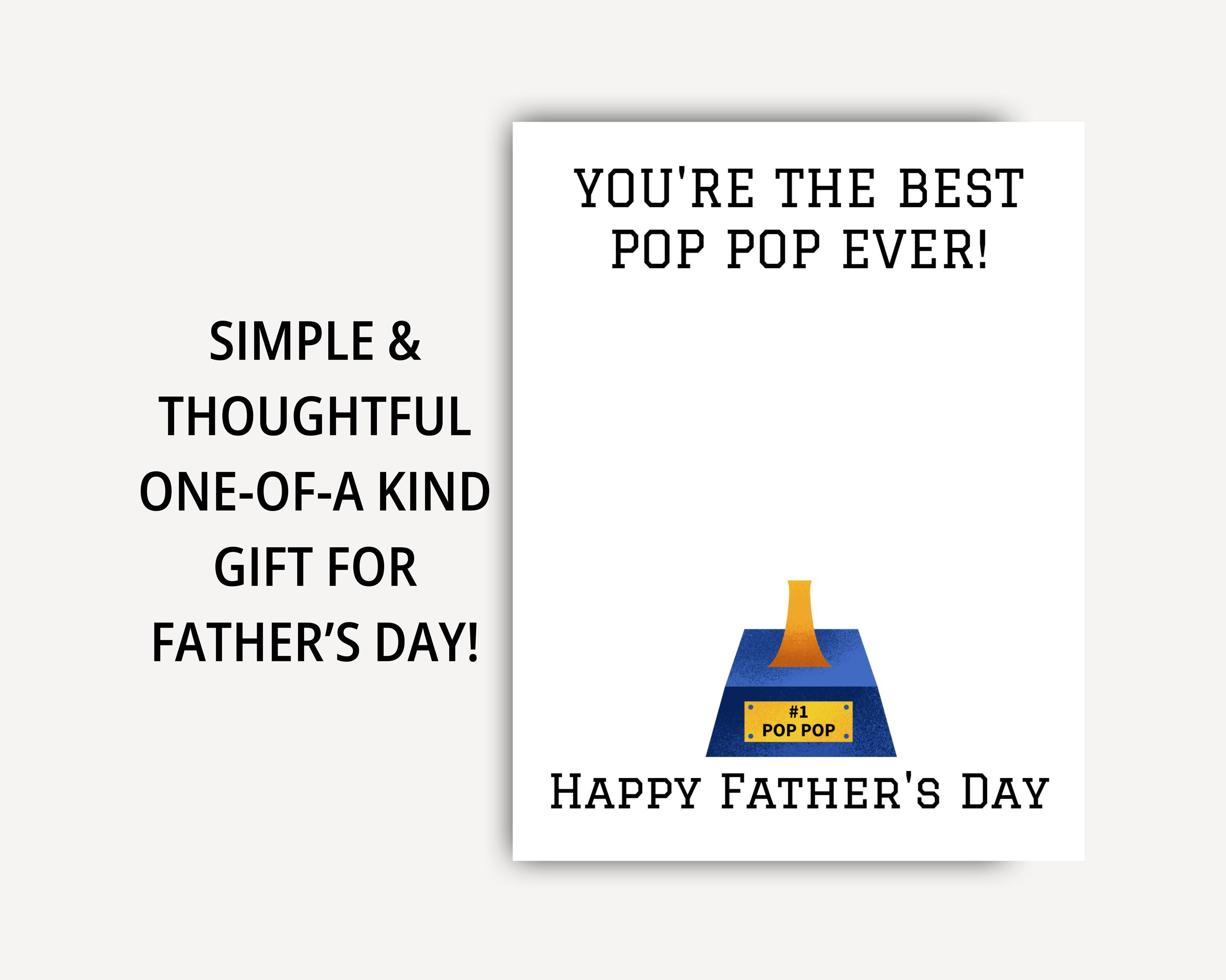 Printable Personalized Father's Day Popcorn Tag