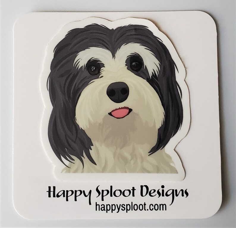 Havapoo Sticker Havanese Dog Sticker, Die Cut Vinyl, Water Bottle, Laptop, Phone Case ...