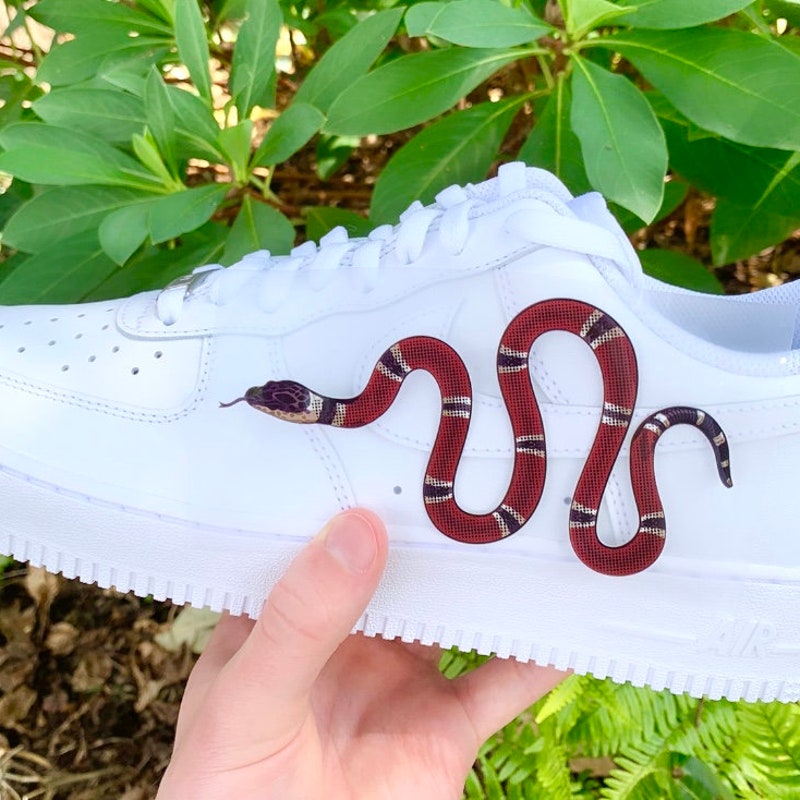 gucci snake air force ones