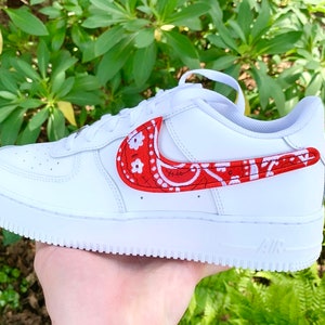 Nike air force 1 rood wit clearance