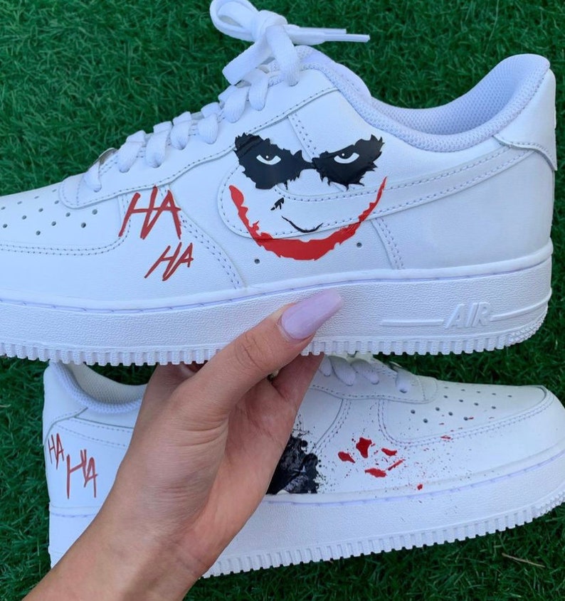 Joker Custom Air Force 1 Etsy