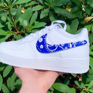 Custom Air Force 1 matte White Rope Laces // Overlay Laced Custom Shoes 