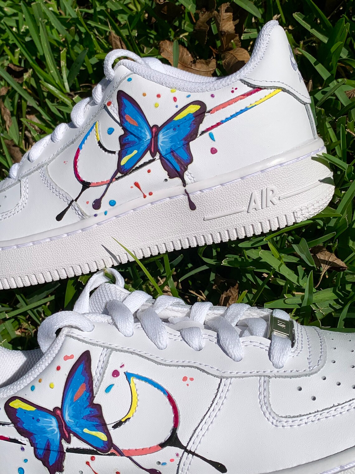 lil skies butterfly air force ones