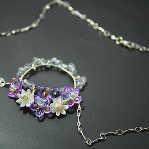Purple Flower Necklace