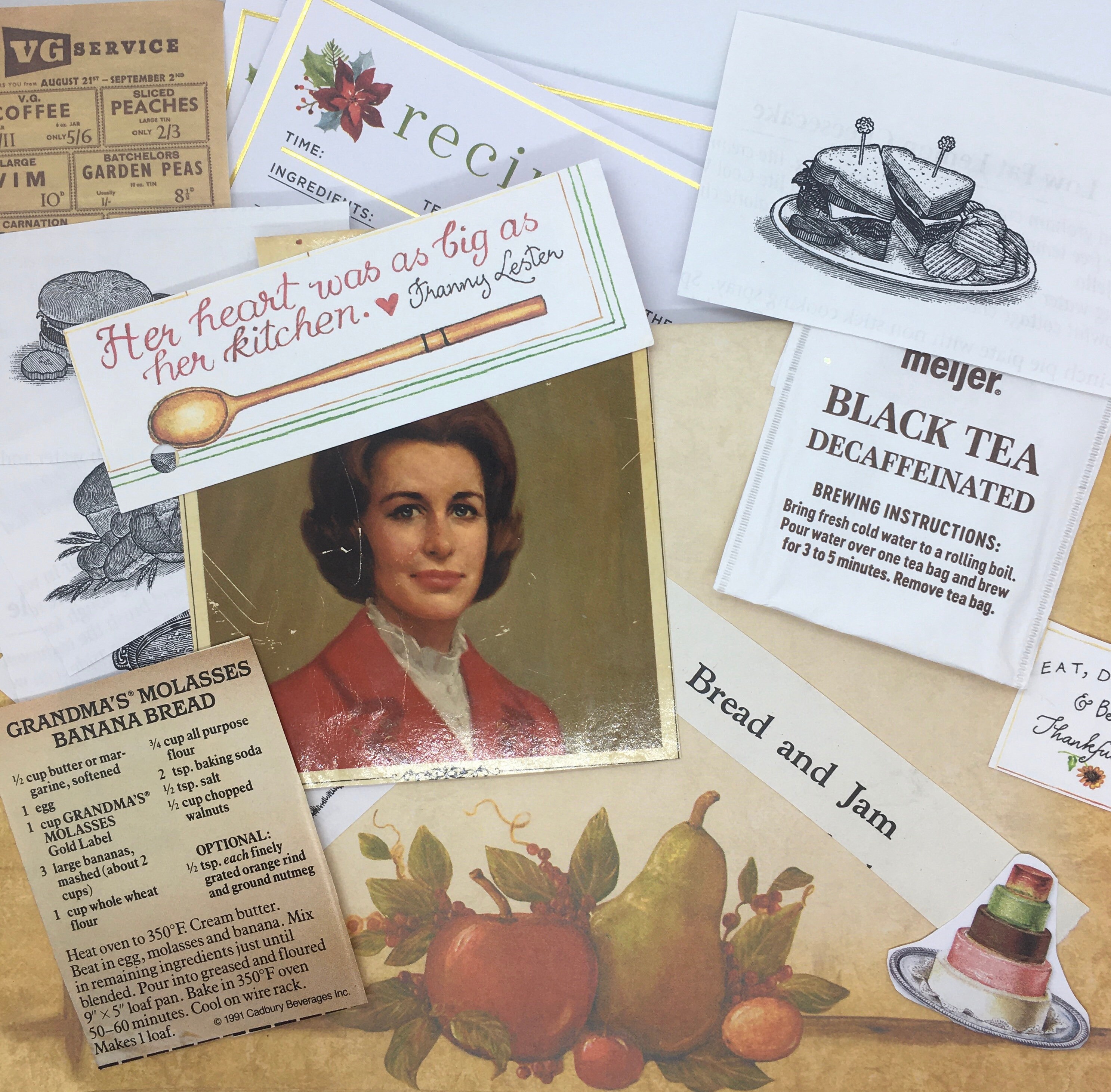 Cookbook Junk Journal Kit Recipe Book Junk Journal Kit Etsy