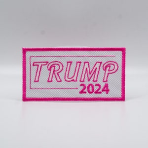 Girlie Trump 2024 Iron-On Patch | Make America Great Again Trump 2024 | American Patch | Cuteservative | Gift for Her | FJB |Women For Trump